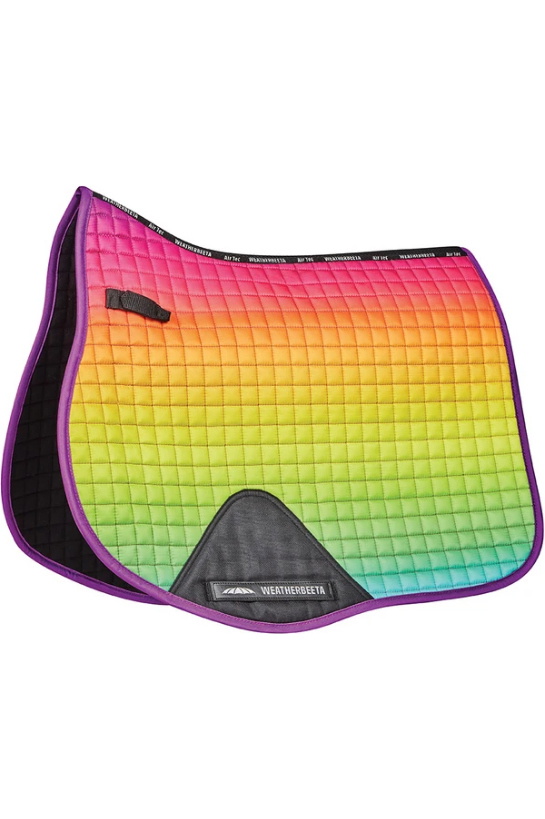 Weatherbeeta Prime Ombre All Purpose Saddle Pad - Rainbow